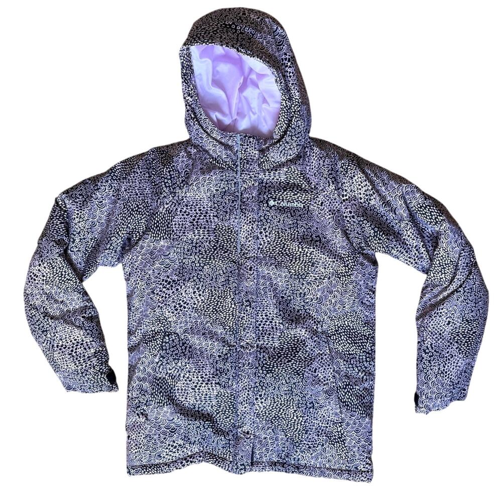 Columbia Girls' Horizon Ride Hooded Winter Jacket in Pink & Black Size XL 14-16